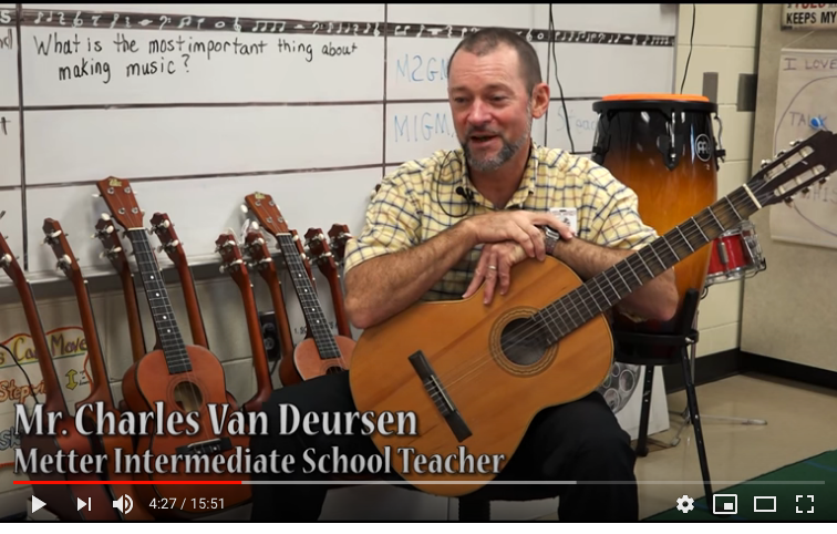 Charles Van Deursen's "2015 Teacher of the Year" video interview. www.InTuneWithYou.com