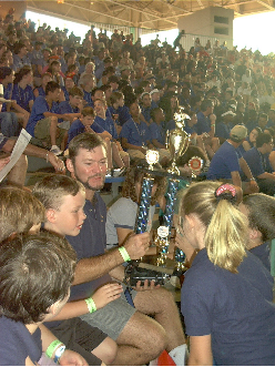 Charles Van Deursen Holding the "Superior" Rating Trophy Among His Students, InTuneWithYou.com